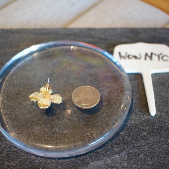 New 925 flower clover leaf flower studs earrings - Picture 5 of 7